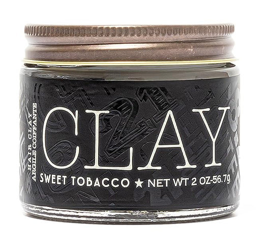 18.21 Man Made Hair Styling Product, 2oz. Original Sweet Tobacco Scent in Clay with Matte Finish