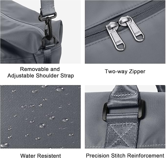 Travel Duffel Bag, Carry On Overnight Weekender Bags for Women | Travel Bag with Wet Pocket & Trolley Sleeve, For Spirit Airlines 18x14x8 Personal Item Bag