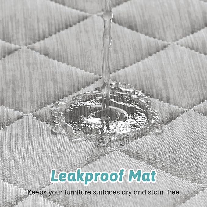 COZY KISS Dog Cooling Mat 82"x82" Q-Max>0.4, Waterproof Cooling Dog Bed Cover, Leakproof Pet Pad with Non-Slip Bottom, Washable Cooling Blanket for Large & Multiple Dogs (Gray)
