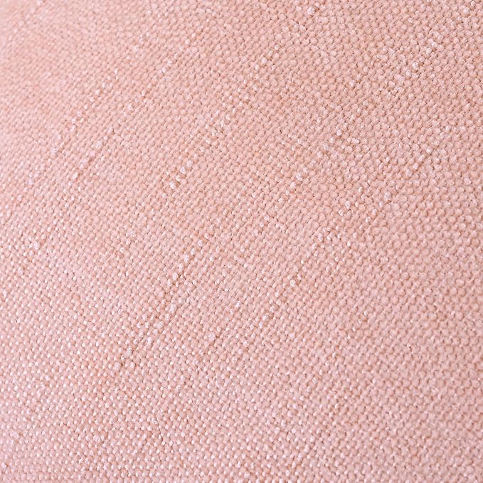 Set of 4 Soft Textured Decorative Throw Pillow Covers 12X20 Inch Cozy Farmhouse Cushion Cover Square Accent Pillow Cases for Bed Couch Sofa Living Room, Light Pink