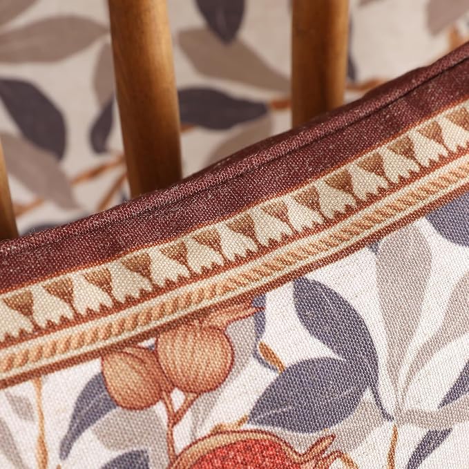 patdrea Designer French Vintage Linen Throw Pillow Cover,18"x18",Set of 2 | Decorative Pillow Case with Zipper,Floral Pattern,Pillow Cover for Couch Living Room Bedroom Sofa