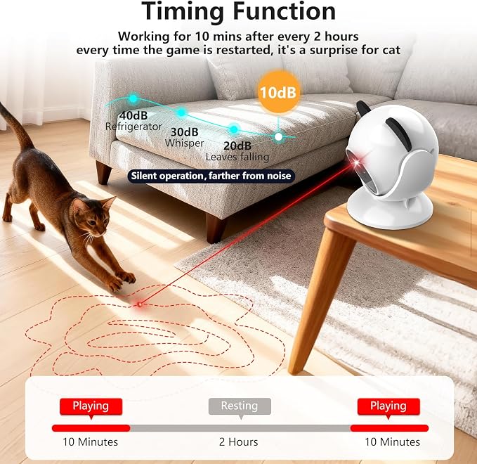 Saolife Laser Cat Toys for Indoor Cats, Interactive Cat Toy Automatic