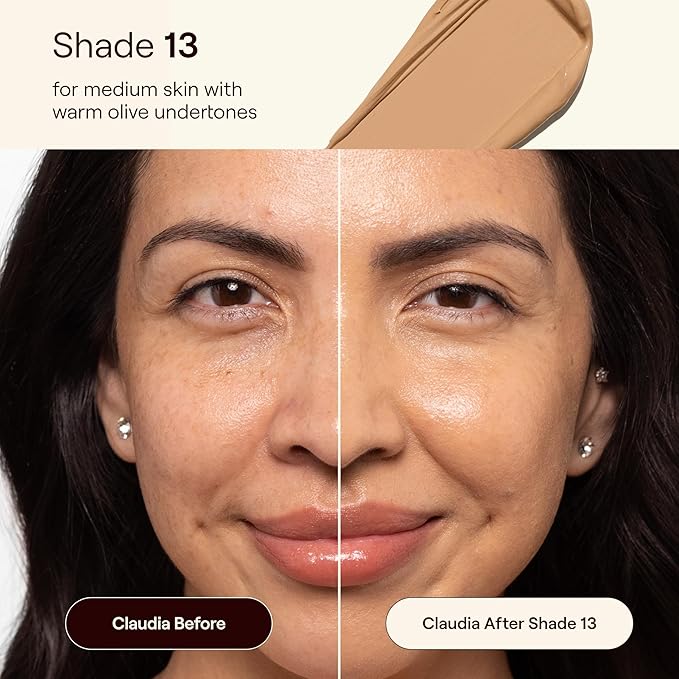 Live Tinted HUESTICK Complexion Stick - Medium-to-Full Buildable Coverage - Soft Matte Finish - Multitasking Makeup Stick - Lightweight, Creamy Formula - Shade 13