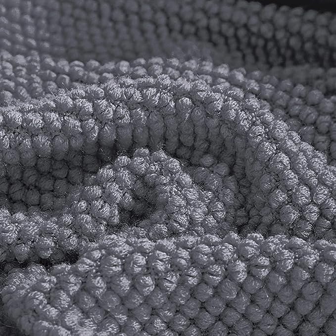 LOMAO Knitted Throw Blanket with Tassels Bubble Textured Soft Lightweight Throws for Couch Cover Home Decor (Dark Grey, 50x60)