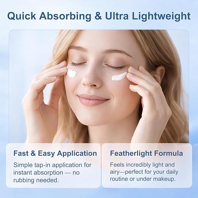 Retinol Eye Cream, Retinol and Peptides for Instant Firming Eye Serum | Fast Absorbing, Correction for Puffy Eye Bags Fine Lines Dark Circles Wrinkles – Anti-Aging Wrinkle Remover