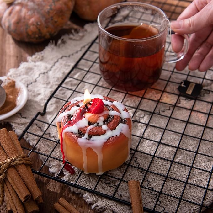 Raspberry Cinnamon Roll Aromatherapy Scented Vagetable Candle