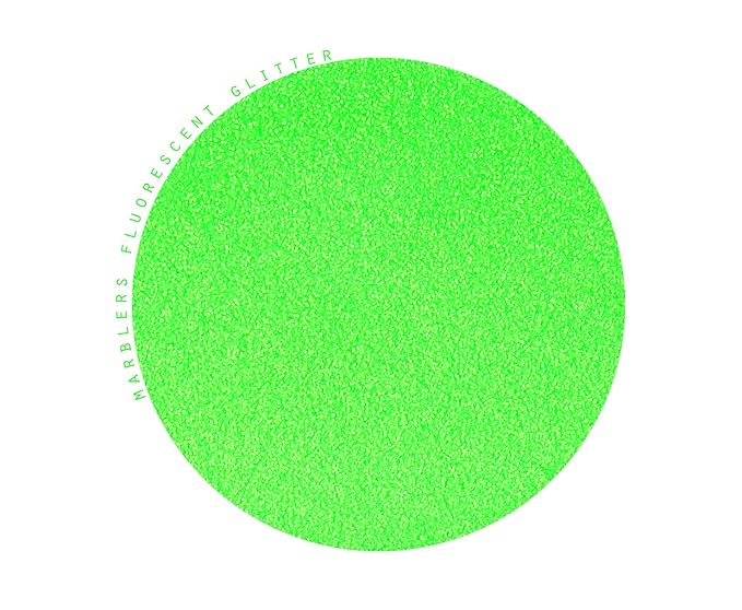 MARBLERS Neon Face & Body Glitter [Fluorescent Green] 0.18oz (5g) | Fine | Non-Toxic | Vegan | Cruelty-Free | Ethically Sourced | Festival Makeup | Eye, Hair, Nail, Eyeshadow | Cosmetic Grade