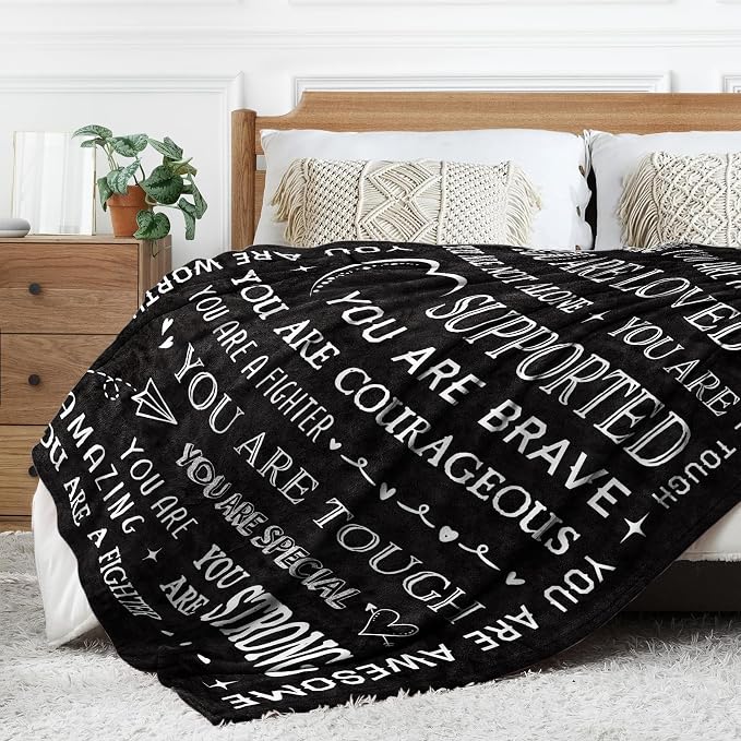 Gifts for Women or Men- Get Well Soon Blanket | Thinking of You Gift for Dad Grandpa Brother Friend Coworker, Feel Better After Surgery Gift for Sick, 60'' x 50''