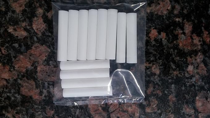 Wild Essentials 12 Pack Fiber Wick Essential Oil Inhaler Refills, 4 cm (1 5/8 inch) Blank Nasal Sticks for On The Go Aromatherapy Compact, Portable, Highly Absorbent, Degradation Resistant