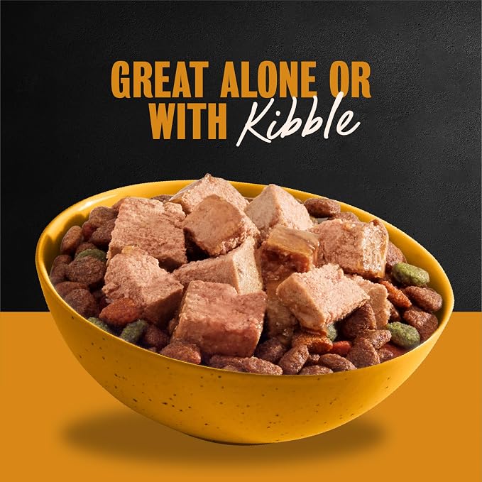 Cesar Classic Loaf in Sauce Wet Dog Food, Chicken & Veal, 3.5 oz, 24 Count | Made in USA, Real chicken #1 ingredient, no fillers/added sugar/artificial flavors, use as meal or topper, easy peel trays