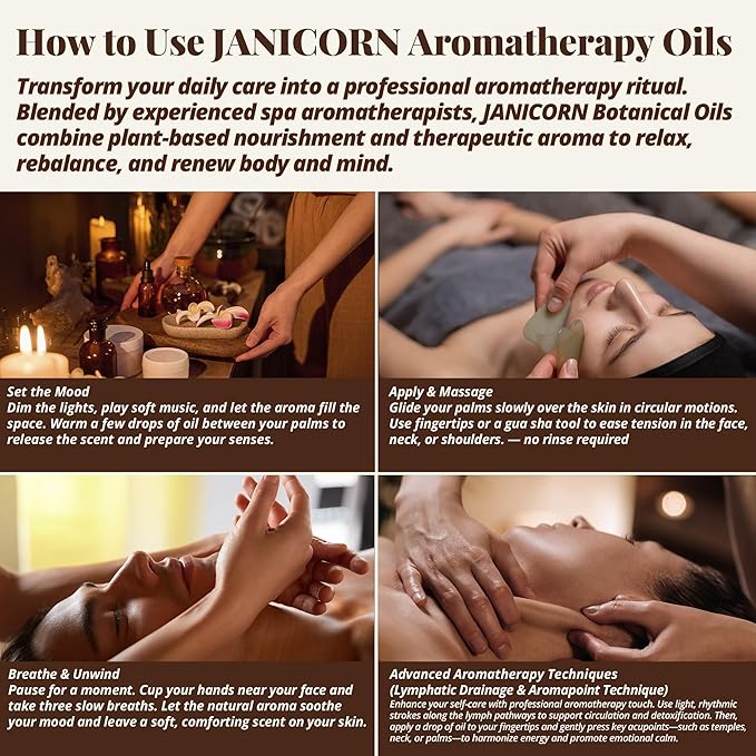 Sandalwood & Bergamot Aromatherapy Oil for Face & Body Massage – Plant-Based Blend for Hydrating & Nourishing Care, Woody-Citrus Aroma for Refreshing and Balancing Self-Care, 1 fl oz / 30 ml