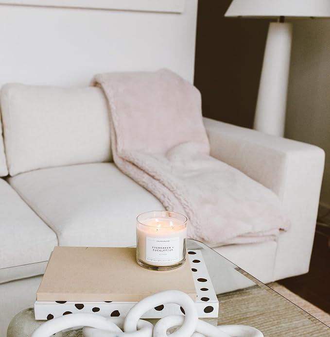 Calyan Wax Co. Apples & Maple Bourbon 3 Wick Scented Candle - 43 Hour Burn - Luxury 3 Wick Soy Candles - Clean Soy Wax Candles - Long Lasting Large Glass Jar Candle for Home - 14.9oz