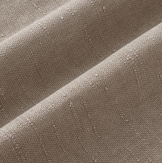 MIULEE 26x26 Inch Euro Textured Chenille Throw Pillow Covers Light Taupe | Pack of 2 Decorative Soft Throw Pillows,Solid Textured Cushion Covers,Modern Home Decor for Bed Couch Sofa Bedroom Livingroom