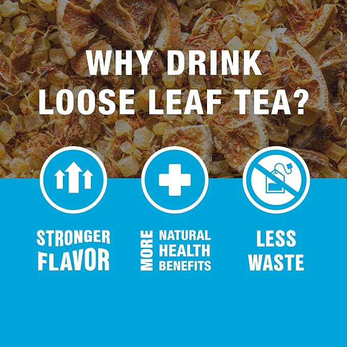 Tiesta Tea - Maui Mango, Loose Leaf, Mango Pineapple Herbal Tea, Premium Non-Caffeinated Fruit Blend, Make Hot or Iced & Brews Up to 25 Cups, 13.2 Ounce Resealable Pouch, Pack of 6