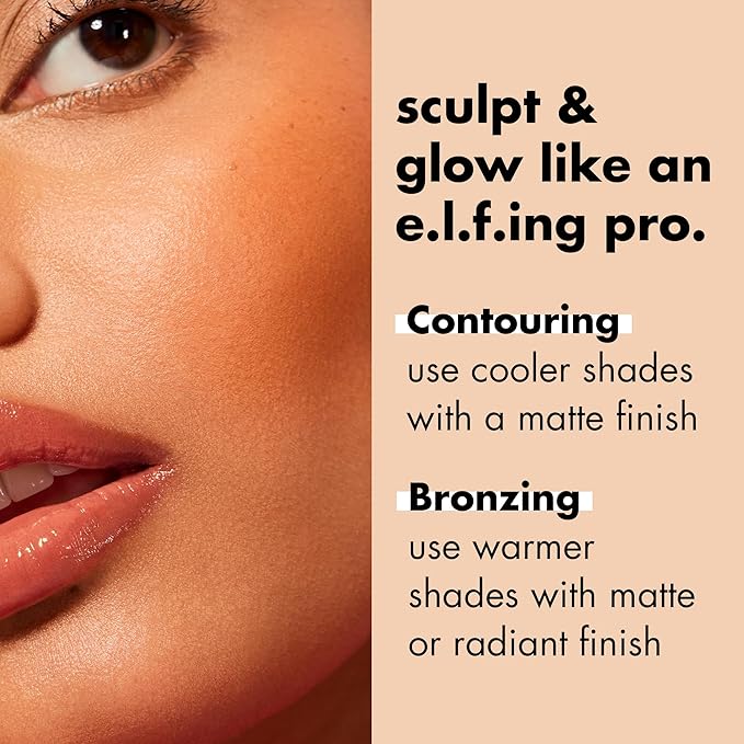 e.l.f. Primer-Infused Bronzer, Long-Lasting, Lightweight & Buildable Powder Bronzer, Delivers A Matte Finish, Vegan & Cruelty-Free, Desert Sun