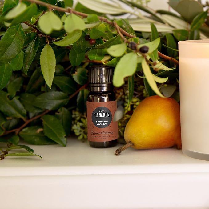 Edens Garden Cinnamon- Bark Essential Oil- 100% Pure Premium Grade, Undiluted, Natural, Therapeutic, Aromatherapy, The Best for Diffuser, Candle, Laundry, Humidifiers 10 ml (.33 fl oz)