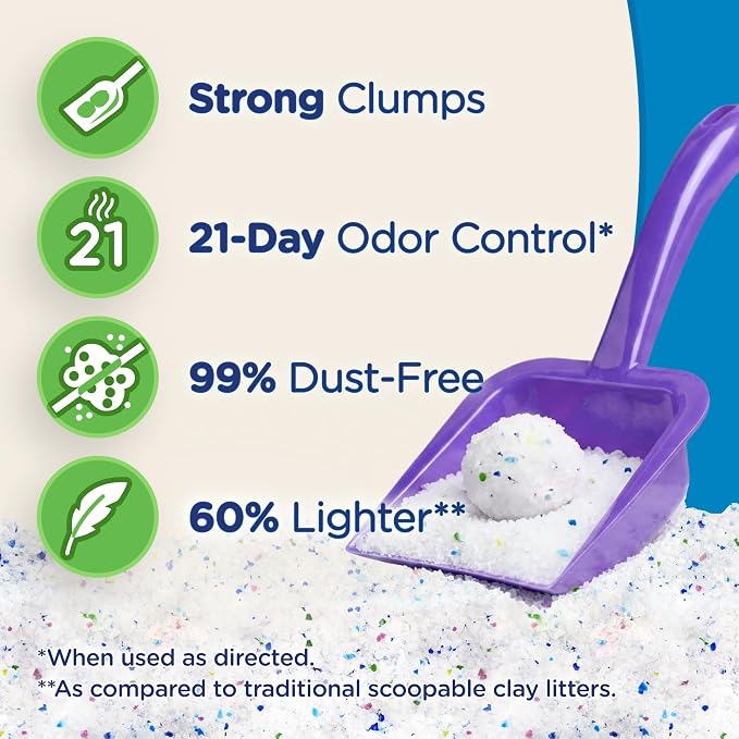 Ultra by Cat's Pride Clumping Micro Crystals Litter, Fragrance Free, 15lb