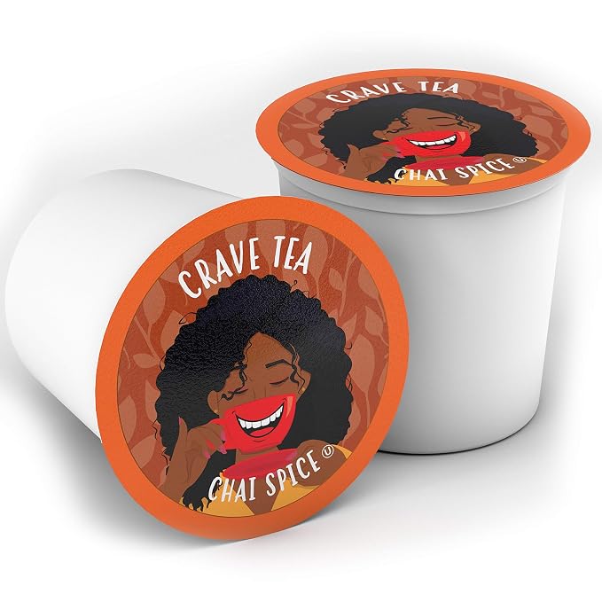 Crave Beverages Tea Pods, Chai Spice for Keurig K Cup Brewers, 40 Count