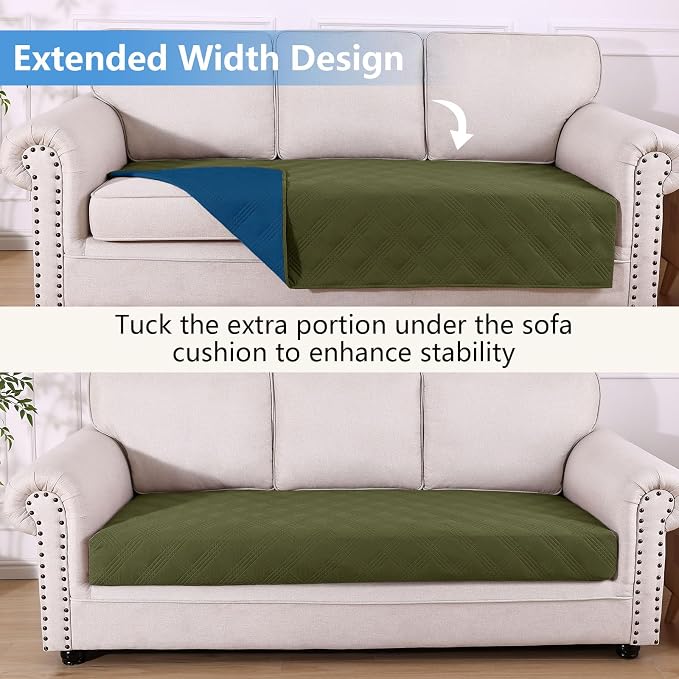 Waterproof Reversible Dog Blanket, Soft Couch Cover for Dogs Washable | Dual-Sided Waterproof Pet Bed Blanket, Resist Stains Spills & Pet Hair, Practical Furniture Protector For Pets, Size 40"x80"