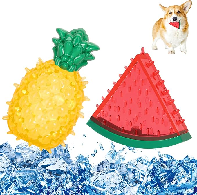 Pawaboo Pet Teether Cooling Chew Toys, Freezable Teething Toy for Puppies