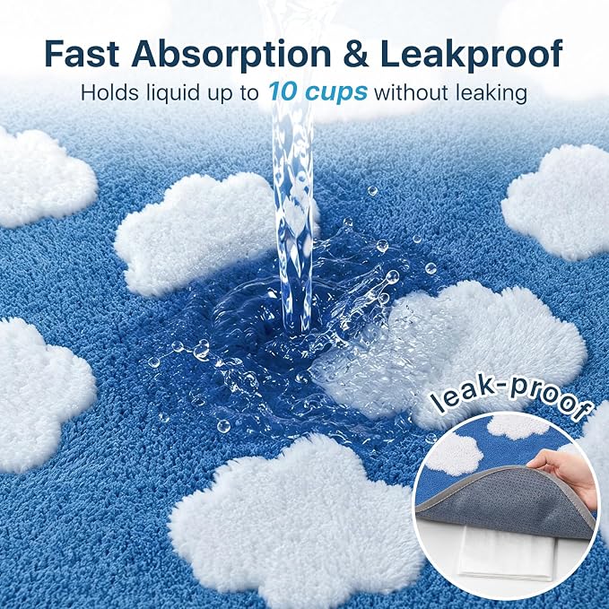 LOOBANI Washable Pee Pads for Dogs 41"x41",2 Pack, Blue | Specifically Designed For LOOBANI 43"X43"X27" Foldable Dog Playpen,Super Absorbent, Waterproof, Leak-Proof & Non-Slip