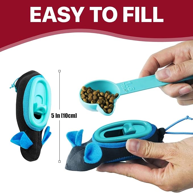 SPOT Doc and Phoebe's Cat Hunting Snacker - Interactive Indoor Treat Dispenser, Encourage Natural Instincts to Hunt, Provide Mental Stimulation, Solve Behavioral Problems & Obesity, Pack of 1 Mouse