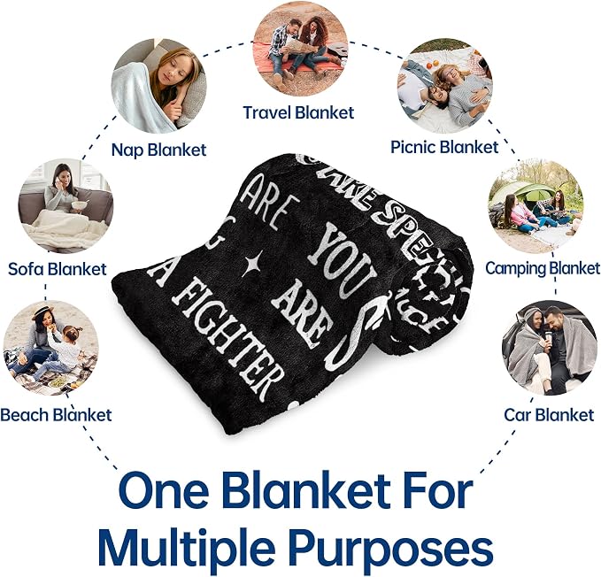 Gifts for Women or Men- Get Well Soon Blanket | Thinking of You Gift for Dad Grandpa Brother Friend Coworker, Feel Better After Surgery Gift for Sick, 60'' x 50''