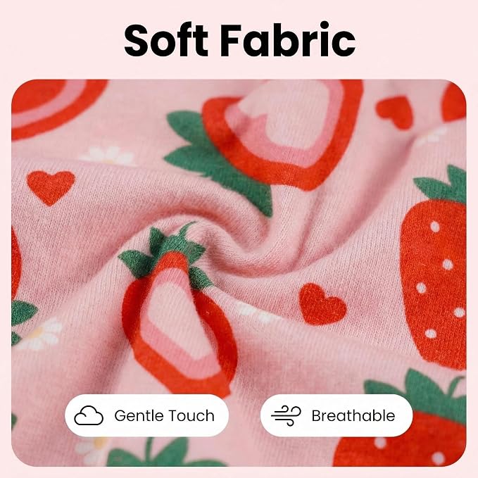 Dog Pajamas Spring Summer Dog Clothes for Small Medium Dogs Strawberry Print Girl Boy Cute Soft Puppy Pjs Clothes Doggie Onesies Cat Pet Jammies Outfit(Strawberry,M)