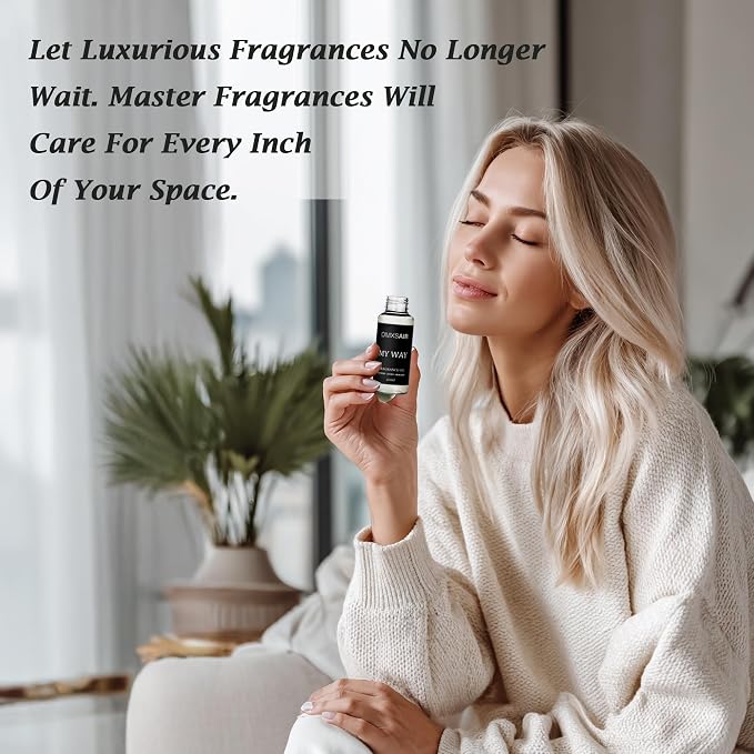 Luxury Hotel Scent My Way Oil Diffuser Refill Kit | Long Lasting Essential Oil for Large Room, HVAC & Car Waterless Fragrance Diffusers| Nanotech Formula| Spa Calming Aromatherapy Oil (20ml/0.7FL oz)