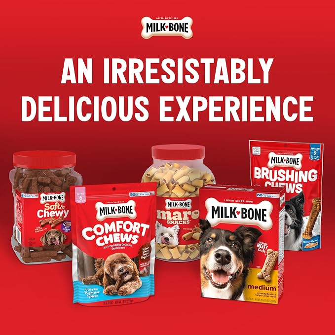 Milk-Bone Soft & Chewy Dog Training Treats Canister,1.56 Pound (Pack of 2)