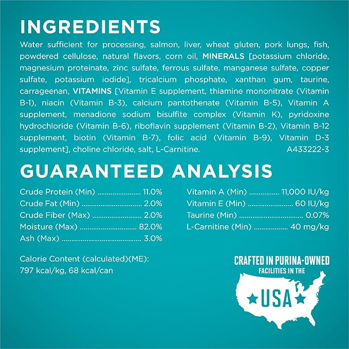 Purina ONE Weight Control Wet Cat Food, Ideal Weight, (24) 3 oz Cans | High protein, moisture rich, salmon in sauce recipe to help maintain a healthy weight by helping cats burn fat
