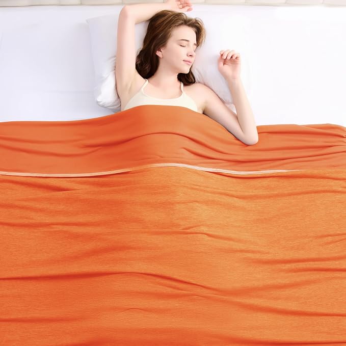 Cooling Blanket(90"x108"King Size) for Night Sweats Absorbs Heat to Keep Adults Cool on Warm Nights, Q-Max 0.5 Cooling Blankets for Hot Sleepers, Ultra-Cool Lightweight Blanket for Bed | Absorbs Heat Cold Summer Blanket for Night Sweats & Menopause Q-M...