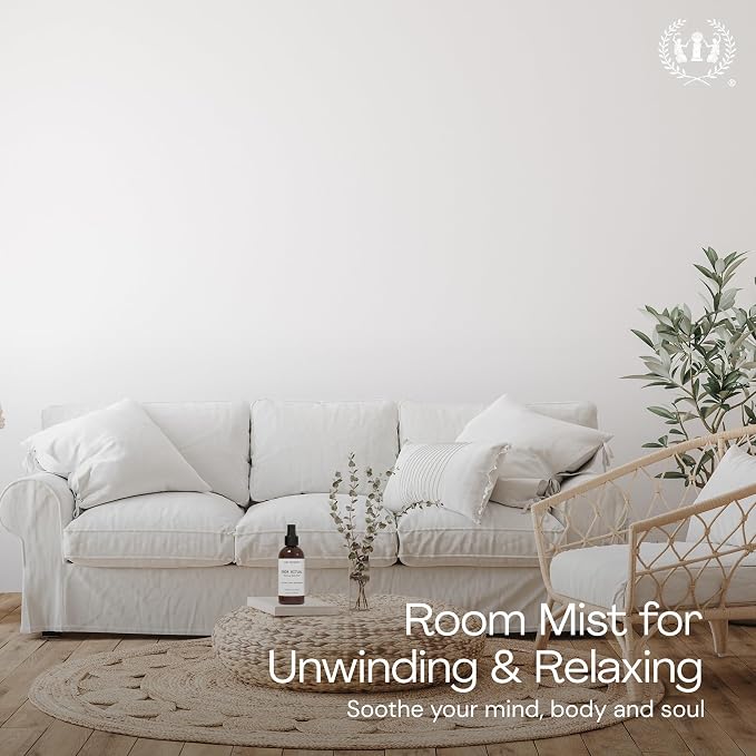 Muse Apothecary Room Ritual - Aromatic and Relaxing Room Mist, Infused with Natural Essential Oils - 4oz, Bergamot + French Lavender + Sandalwood - 2 Pack