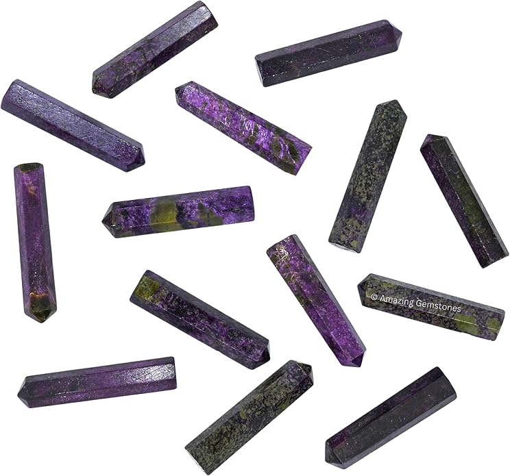 Amazing Gemstone Crystal Points Bulk Healing Crystals & Stones - Premium Single Terminated Healing Wand Point Bulk Crystals for Crafts, Crystal Grid, DIY Work