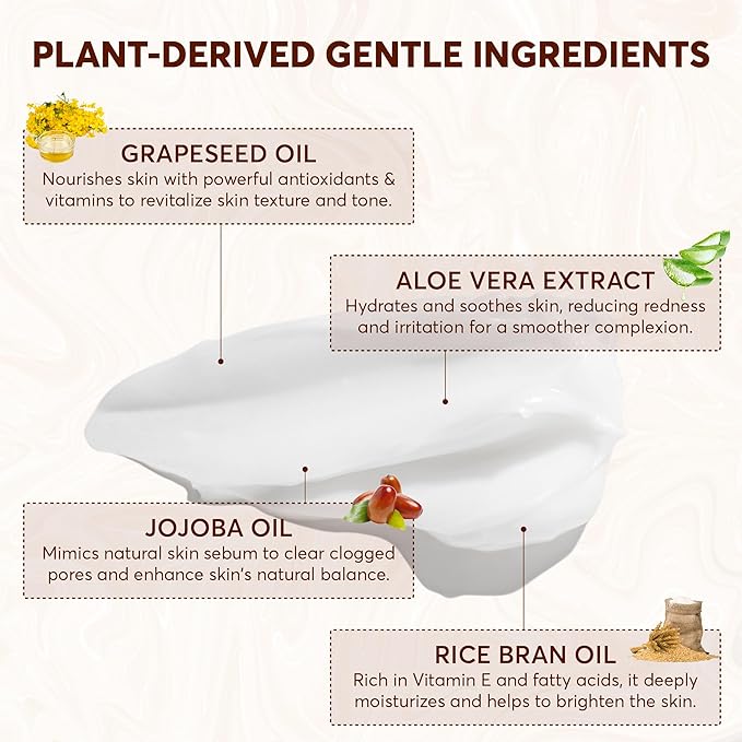 Grinding Makeup Remover Balm, Moisturizing Oil Cleanser For All Skin Types, Korean Skin Care Makeup Cleansing Balm For Face, Non-Greasy and Soft Sorbet Texture Hydrating Facial Wash, 1.7 Fl Oz