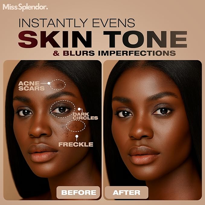Beauty Balm Skin Tint 2 Pack– (Shade 1) Serum-Boosted Skin Tint Stick for Black Women, Hybrid Foundation & Skincare, Splendor Skin Tint, Sheer-to-Light Buildable Coverage