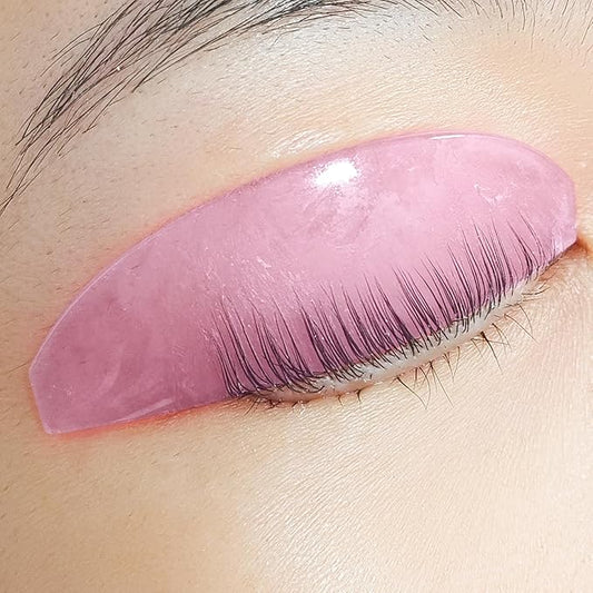 Flat Lash Lift Shields Glueless Ultra Thin Silicone Pads for Perming Lotion No.1, Lash Softening Shields for Easy Korean Eyelash Lift (Rose)