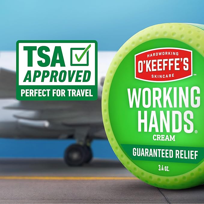 O'Keeffe's Working Hands Hand Cream for Extreme Dryness - 3.4 oz Jar (1 Pack) - Repairing Skincare for Cracked, Dry Hands