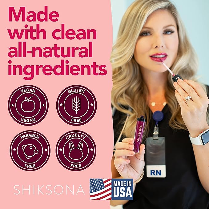 ShikSona High Shine Lip Gloss | Hydrating, Vegan, High Pigment, Non-Sticky Lipgloss in a Timeless, Universal Color | Gorgeous Go-Getter (Bold Pink)
