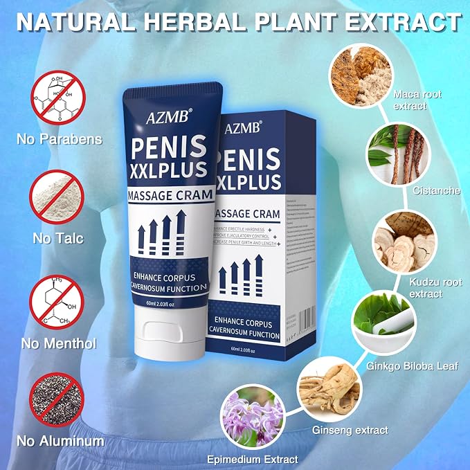 Male Enhancement Cream for Men, Body Gel for Private Part, Men's Re-Vitalize Massage Oil, Enhance Size and Performance – Get Bigger Thicker and Stronger
