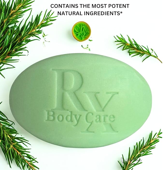 Tea Tree Oil Soap Bar For Face & Body 12.0 oz / 3 pack - Antifungal Antiseptic Cleanser Against Odor, Fungus, Acne, Rash, Ringworm - Infused With Pure Essential Oils (3)