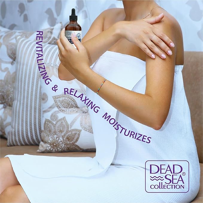 Dead Sea Collection Body Oil for Dry Skin - Retinol & Vitamin E, A Moisturizing Oil for Face, Anti-Aging - Skin Elasticity Support, Renews Skin Surface & Softens 4 Fl. Oz