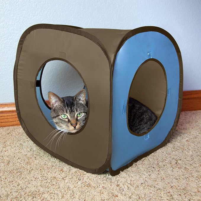Kitty City Pop Open Rolling Cat Cube, Tunnel, Litter Box (Pack of 6)