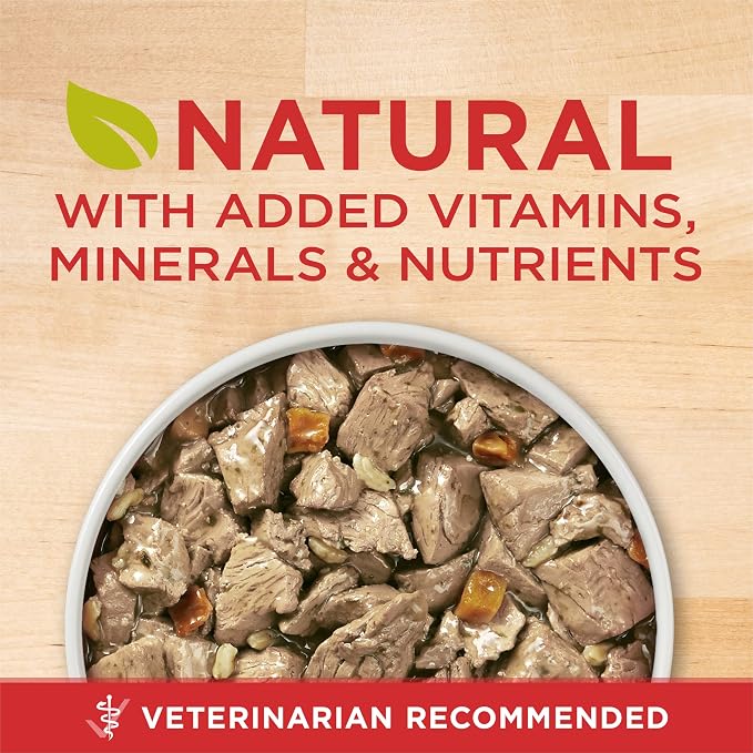 Purina ONE Plus Healthy Weight Wet Dog Food, Tender Cuts, (12) 13oz Cans | Lamb & Brown Rice Entree in gravy helps support dog's healthy weight, high protein recipe made with real lamb and no fillers