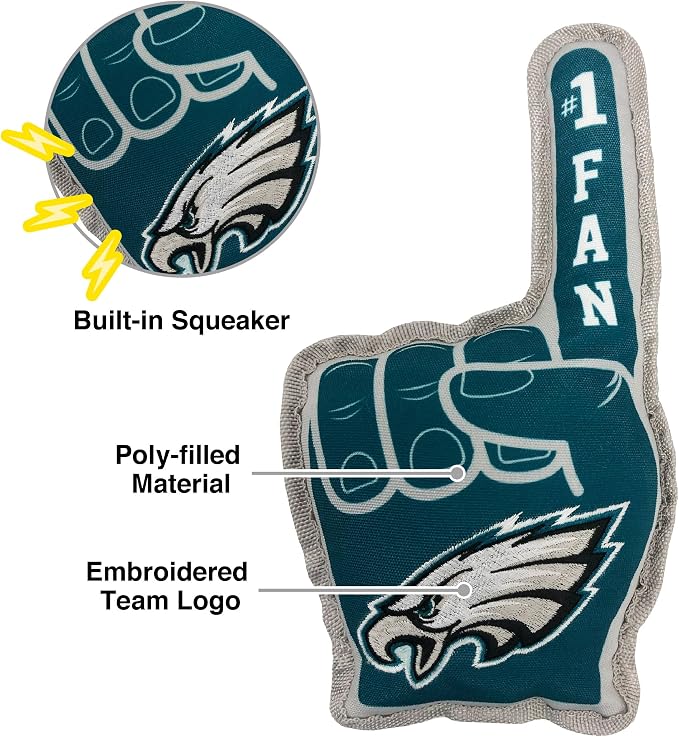 Pets First NFL Unisex NFL #1 Fan Dog Toy
