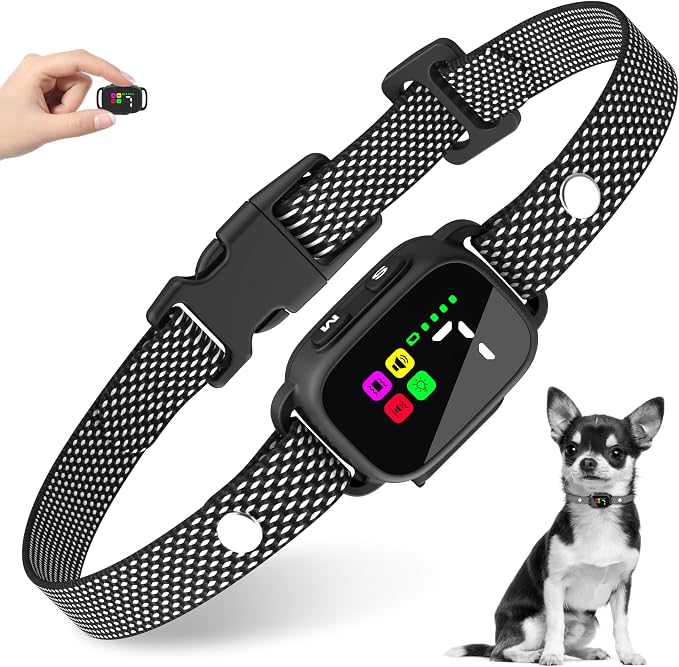 Bark Collar for Small Dogs 5-60lbs, No Shock Smart Collar