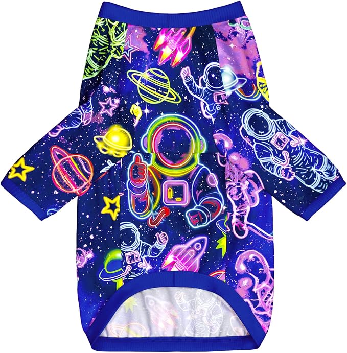 Dog T Shirts with Astronaut Pattern Printed Pet Shirt Softable Pajamas for Large Dogs,Astronaut XL