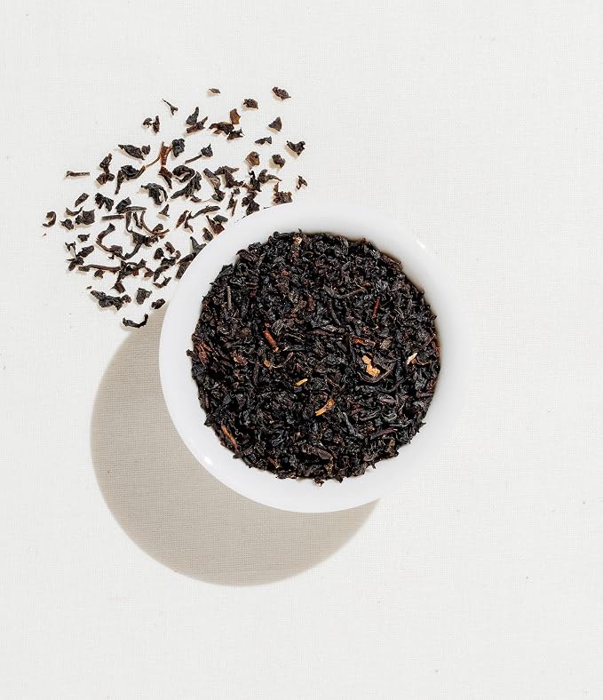Art of Tea Organic English Breakfast Loose Leaf Black Tea, 4oz Refill Bag, Premium Whole Leaf Breakfast Tea, Smooth & Malty full bodied Black Tea, Strong Morning Tea for Hot Tea & Milk Tea