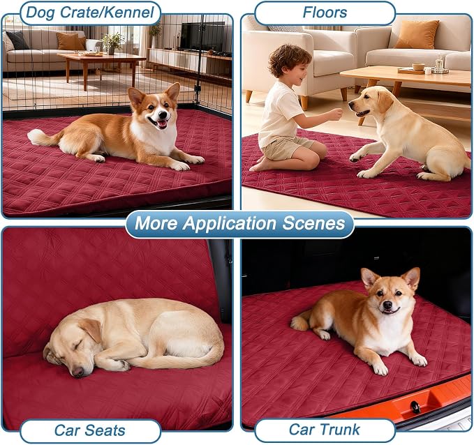 Waterproof Reversible Dog Blanket, Soft Couch Cover for Dogs Washable | Dual-Sided Waterproof Pet Bed Blanket, Resist Stains Spills & Pet Hair, Practical Furniture Protector For Pets, Size 40"x80"