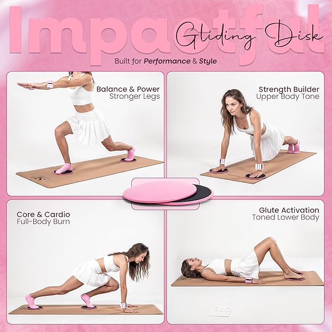 14-Piece Pink Pilates Kit for Women | Yoga Blocks | Magic Circle | Pilates Ball | Ankle Weights | 5 Resistance Bands | Pilates Sliders | At Home Pilates Kit | Beginner Pilates Equipment Set